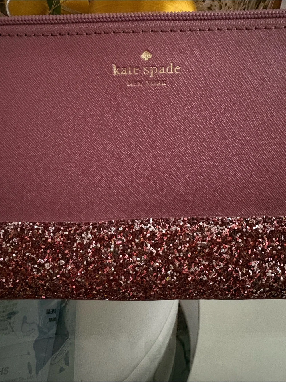 kate spade Dusty Rose Glitter Crossbody Bag